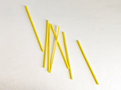 Yellow Paper Straws